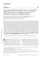 Association between blood pressure variability with dementia and cognitive impairment: a systematic review and meta-analysis