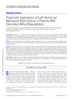 Prognostic implications of left ventricular myocardial work indices in patients with secondary mitral regurgitation