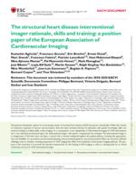 The structural heart disease interventional imager rationale, skills and training