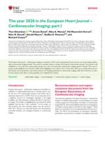 The year 2020 in the European Heart Journal - cardiovascular imaging: part I