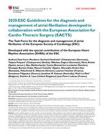 2020 ESC Guidelines for the diagnosis and management of atrial fibrillation developed in collaboration with the European Association for Cardio-Thoracic Surgery (EACTS)