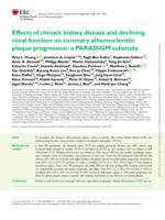 Effects of chronic kidney disease and declining renal function on coronary atherosclerotic plaque progression