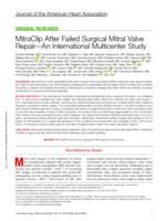 MitraClip after failed surgical mitral valve repair