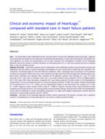 Clinical and economic impact of HeartLogic (TM) compared with standard care in heart failure patients