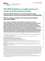 2021 ESC Guidelines on cardiac pacing and cardiac resynchronization therapy: developed by the Task Force on cardiac pacing and cardiac resynchronization therapy of the European Society of Cardiology (ESC) With the special contribution of the European Hear