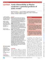 Aortic distensibility in Marfan syndrome