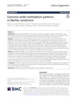 Genome-wide methylation patterns in Marfan syndrome