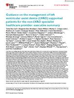 Guidance on the management of left ventricular assist device (LVAD) supported patients for the non-LVAD specialist healthcare provider