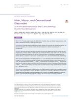 Mini-, micro-, and conventional electrodes an in vivo electrophysiology and ex vivo histology head-to-head comparison