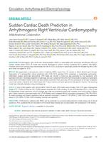 Sudden cardiac death prediction in arrhythmogenic right ventricular cardiomyopathy