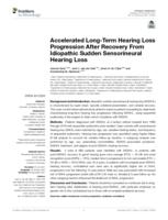 Accelerated long-term hearing loss progression after recovery from idiopathic sudden sensorineural hearing loss