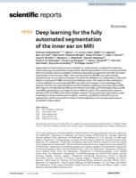 Deep learning for the fully automated segmentation of the inner ear on MRI