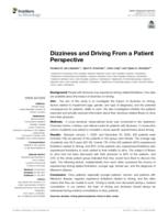 Dizziness and driving from a patient perspective