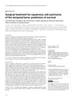 Surgical treatment for squamous cell carcinoma of the temporal bone