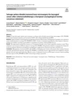 Salvage carbon dioxide transoral laser microsurgery for laryngeal cancer after (chemo)radiotherapy