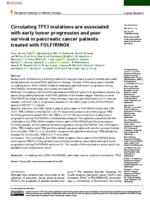 Circulating TP53 mutations are associated with early tumor progression and poor survival in pancreatic cancer patients treated with FOLFIRINOX