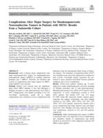 Complications after major surgery for duodenopancreatic neuroendocrine tumors in patients with MEN1