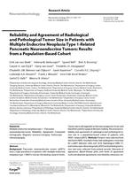 Reliability and agreement of radiological and pathological tumor size in patients with multiple endocrine neoplasia type 1-related pancreatic neuroendocrine tumors
