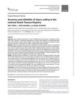 Accuracy and reliability of injury coding in the national Dutch Trauma Registry