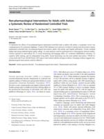 Non-pharmacological interventions for adults with autism