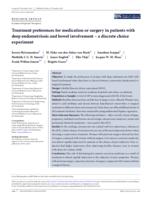 Treatment preferences for medication or surgery in patients with deep endometriosis and bowel involvement