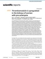 Thrombomodulin is upregulated in the kidneys of women with pre-eclampsia