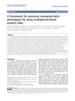 A framework for assessing neuropsychiatric phenotypes by using smartphone-based location data