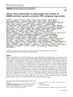 Cortical volume abnormalities in posttraumatic stress disorder