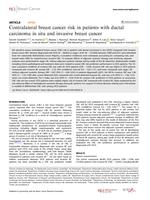 Contralateral breast cancer risk in patients with ductal carcinoma in situ and invasive breast cancer