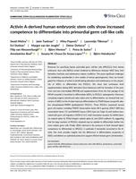 Activin A-derived human embryonic stem cells show increased competence to differentiate into primordial germ cell-like cells