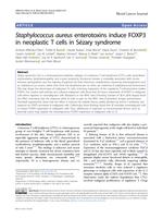 Staphylococcus aureus enterotoxins induce FOXP3 in neoplastic T cells in Sezary syndrome