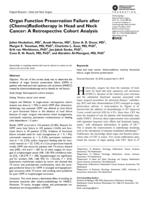 Organ function preservation failure after (chemo)radiotherapy in head and neck cancer