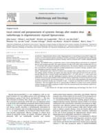 Local control and postponement of systemic therapy after modest dose radiotherapy in oligometastatic myxoid liposarcomas