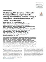 NRG oncology/RTOG consensus guidelines for delineation of clinical target volume for intensity modulated pelvic radiation therapy in postoperative treatment of endometrial and cervical cancer