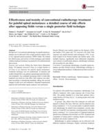 Effectiveness and toxicity of radiotherapy treatment for painful spinal metastases: a detailed course of side effects after opposing fields versus a single posterior field technique