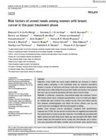 Risk factors of unmet needs among women with breast cancer in the post-treatment phase