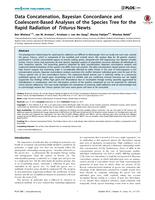 Data concatenation, Bayesian concordance and coalescent-based analyses of the species tree for the rapid radiation of Triturus newts