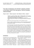 The roles of phylogeny and climate in shaping variation in life-history traits of the newt genus Triturus (Caudata, Salamandridae)