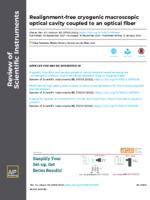 Realignment-free cryogenic macroscopic optical cavity coupled to an optical fiber