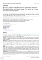 Accuracy of heart rate measurement by the Fitbit Charge 2 during wheelchair activities in people with spinal cord injury