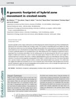 A genomic footprint of hybrid zone movement in crested newts