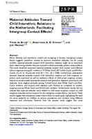 Maternal attitudes toward child interethnic relations in the Netherlands