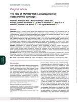 The role of TNFRSF11B in development of osteoarthritic cartilage