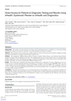 Direct access for patients to diagnostic testing and results using eHealth: systematic review on eHealth and diagnostics