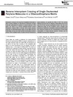 Reverse intersystem crossing of single deuterated perylene molecules in a dibenzothiophene matrix