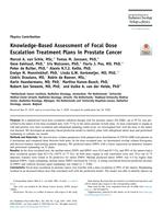 Knowledge-based assessment of focal dose escalation treatment plans in prostate cancer