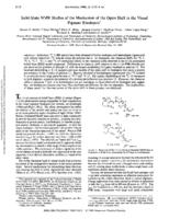 Solid-state NMR studies of mechanism of the opsin shift in the visual pigment rhodopsin