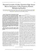 Thermal crosstalk of X-ray transition-edge sensor micro-calorimeters under frequency domain multiplexing readout