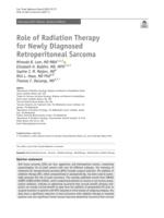 Role of radiation therapy for newly diagnosed retroperitoneal sarcoma