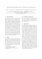 Data-driven risk assessment in infrastructure networks